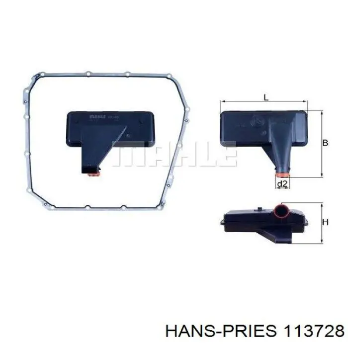 Compre 113728 Hans Pries (Topran) Filtro da Caixa Automática de Mudança