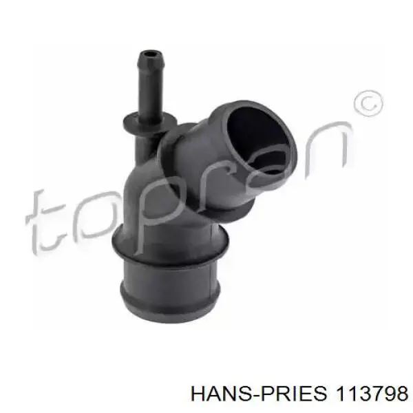 113798 Hans Pries (Topran) Flange do sistema de esfriamento (união em T)