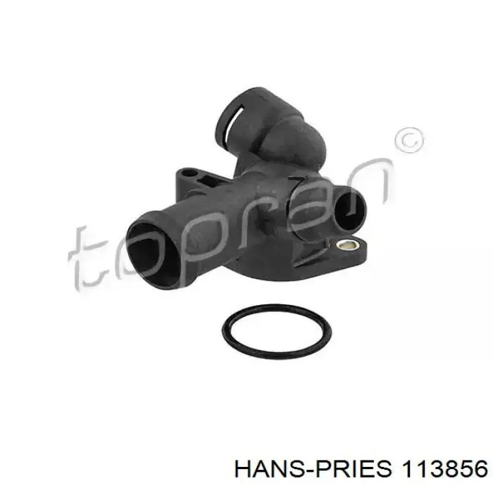 113856 Hans Pries (Topran) Flange do sistema de esfriamento (união em T)