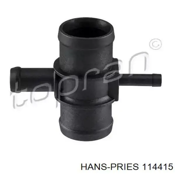 114415 Hans Pries (Topran) Flange do sistema de esfriamento (união em T)