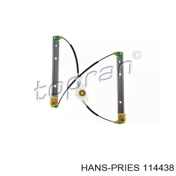 Mecanismo de acionamento de vidro da porta dianteira direita Hans Pries (Topran) 114438 preço, a partir de 51,55 USD