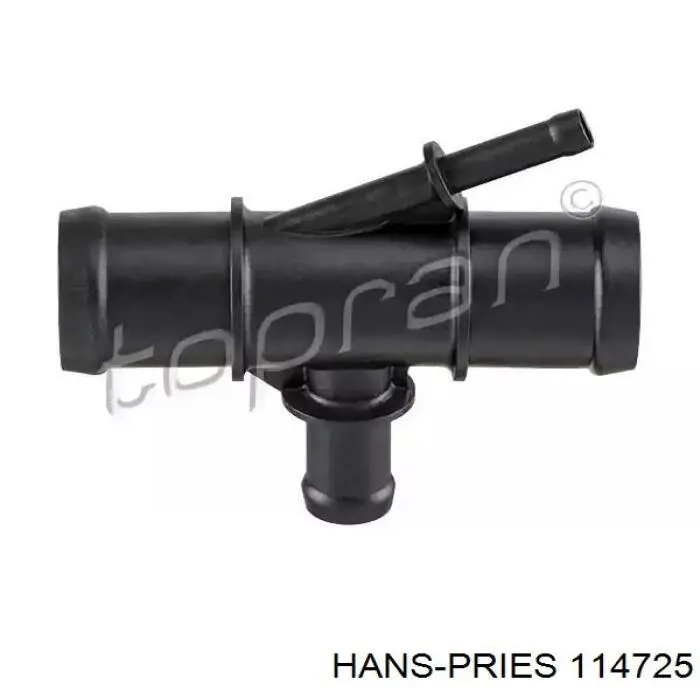 114725 Hans Pries (Topran) Flange do sistema de esfriamento (união em T)