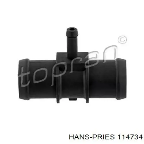 114734 Hans Pries (Topran) Flange do sistema de esfriamento (união em T)