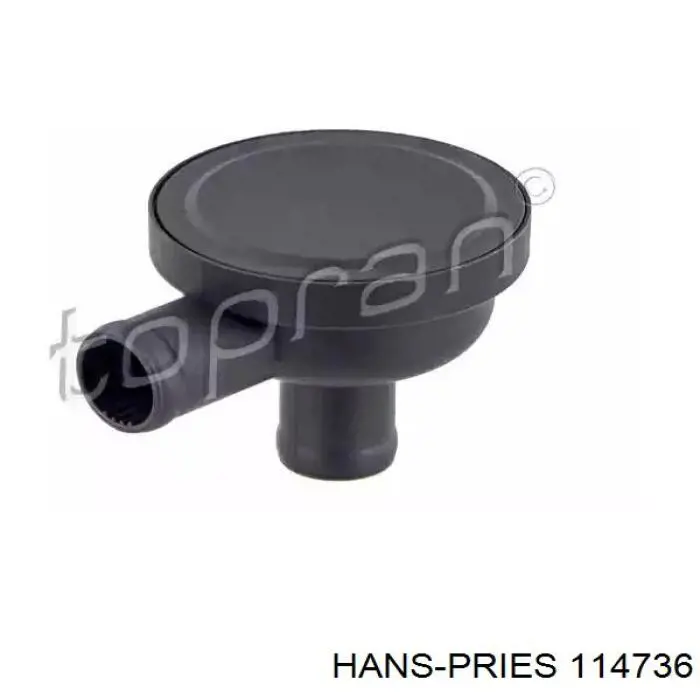 114736 Hans Pries (Topran) Válvula PCV de ventilação dos gases de cárter