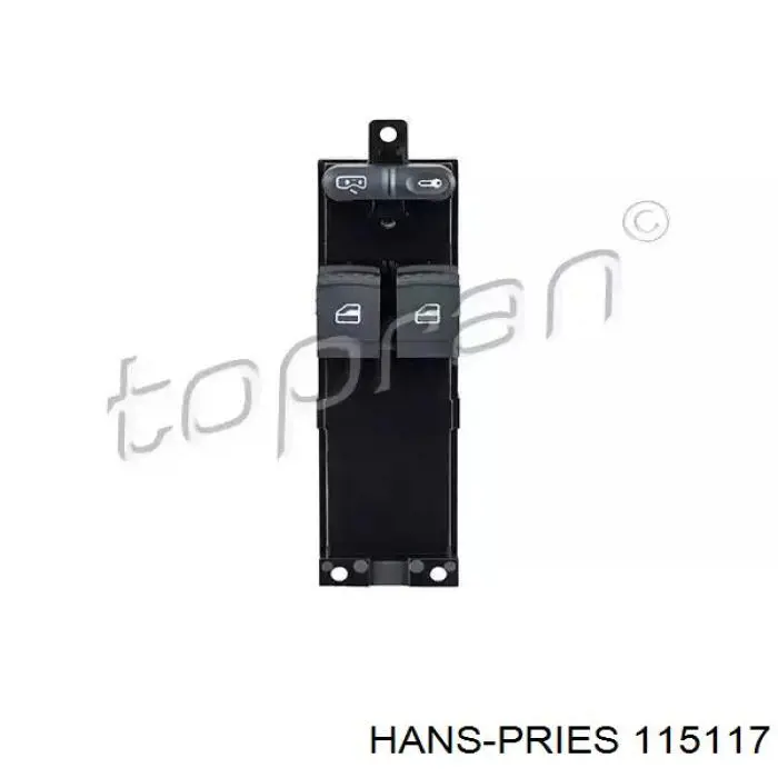 115117 Hans Pries (Topran) Unidade de botões dianteira esquerda de controlo de elevador de vidro