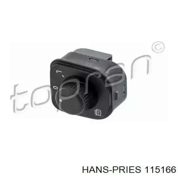 115166 Hans Pries (Topran) Unidade de controlo dos espelhos de retrovisão, na porta