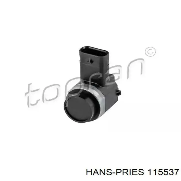 115537 Hans Pries (Topran) Sensor de sinalização de estacionamento (sensor de estacionamento) dianteiro/traseiro lateral