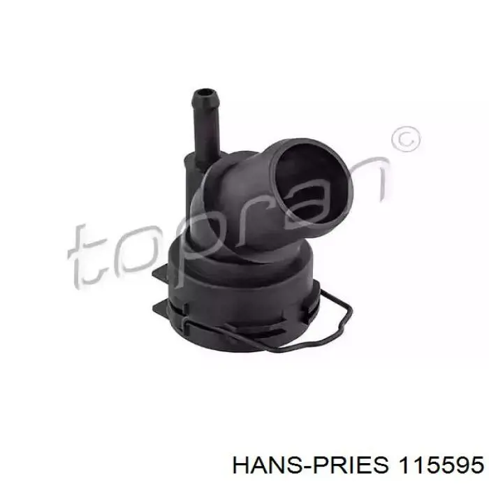 115595 Hans Pries (Topran) Flange do sistema de esfriamento (união em T)