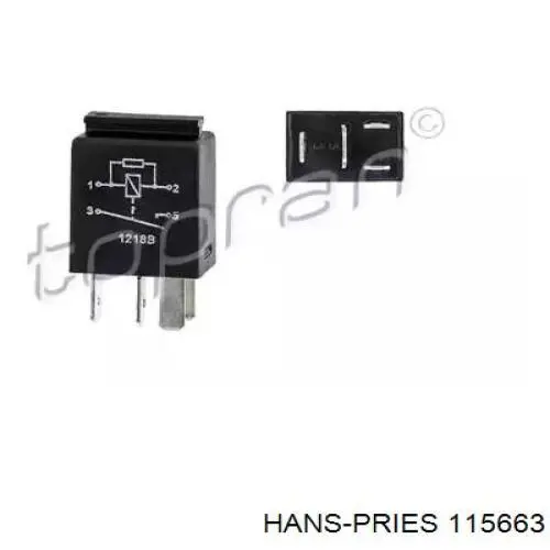 115663 Hans Pries (Topran) Relê do sinal sonoro
