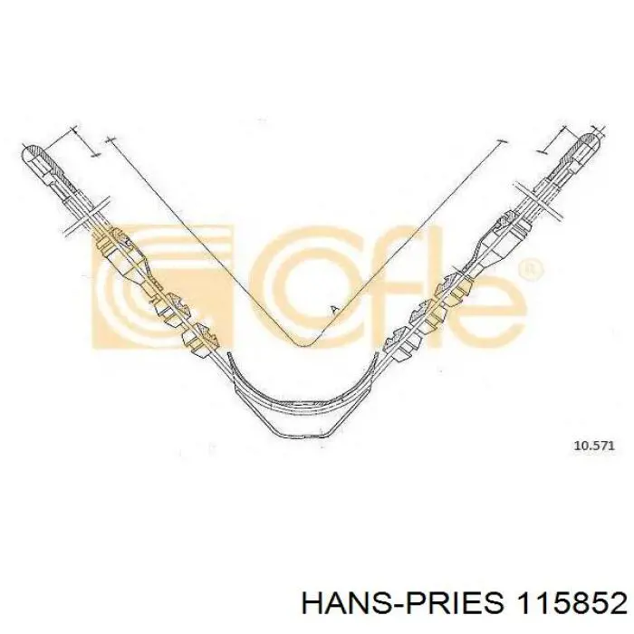 Cilindro mestre do freio Hans Pries (Topran) 115852 preço, a partir de 109,91 USD