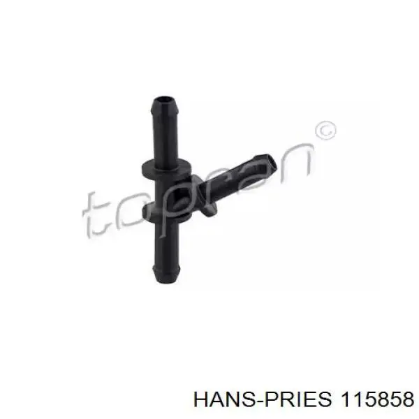 115858 Hans Pries (Topran) Flange do sistema de esfriamento (união em T)