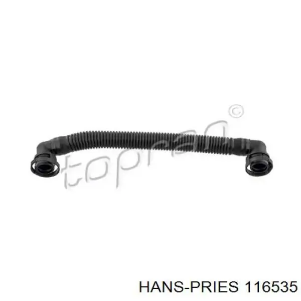 116535 Hans Pries (Topran) Cano derivado de ventilação de cárter (de separador de óleo)