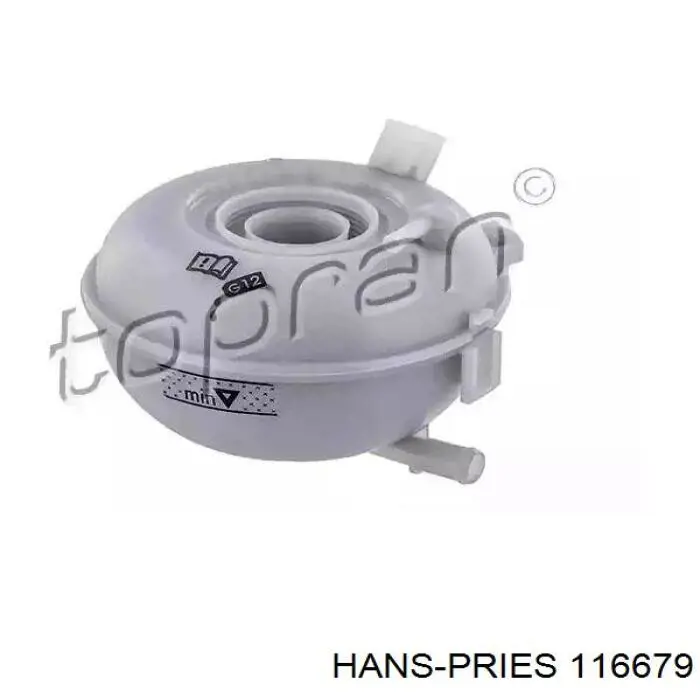 116679 Hans Pries (Topran) Tanque de expansão do sistema de esfriamento