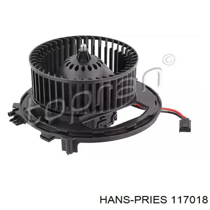 117018 Hans Pries (Topran) Motor de ventilador de forno (de aquecedor de salão)