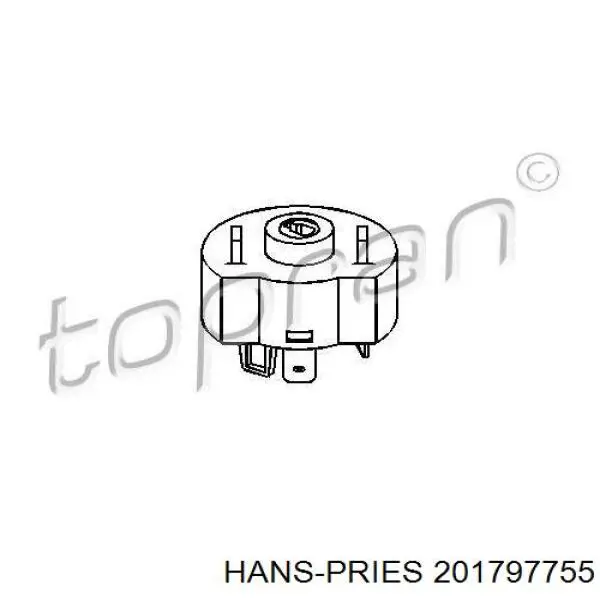 Grupo de contato de fecho de ignição 201797755 Hans Pries (Topran)