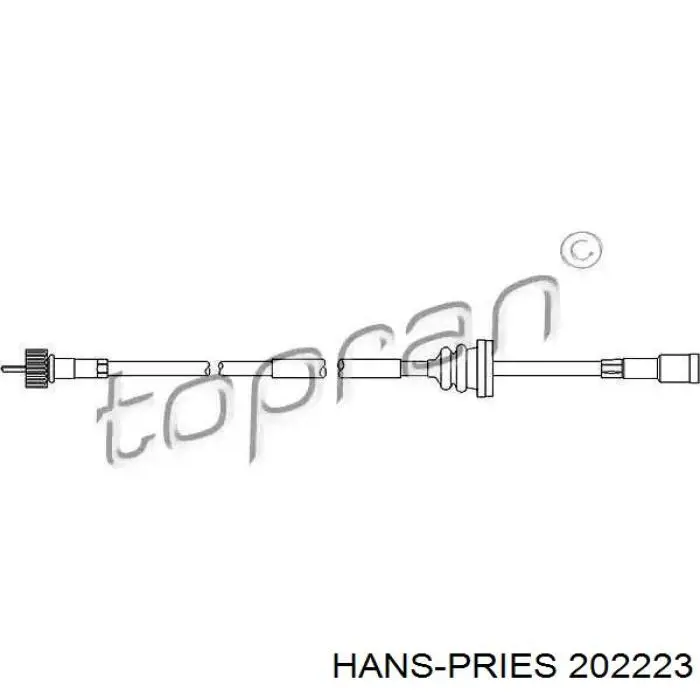 Compre 202223 Hans Pries (Topran) Cabo de acionamento de velocímetro