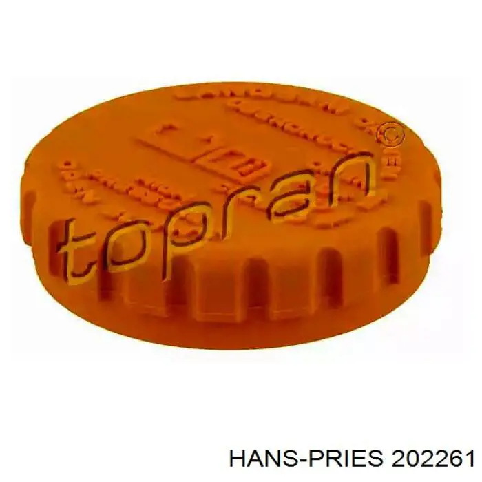202261 Hans Pries (Topran) Tampa (tampão) do tanque de expansão