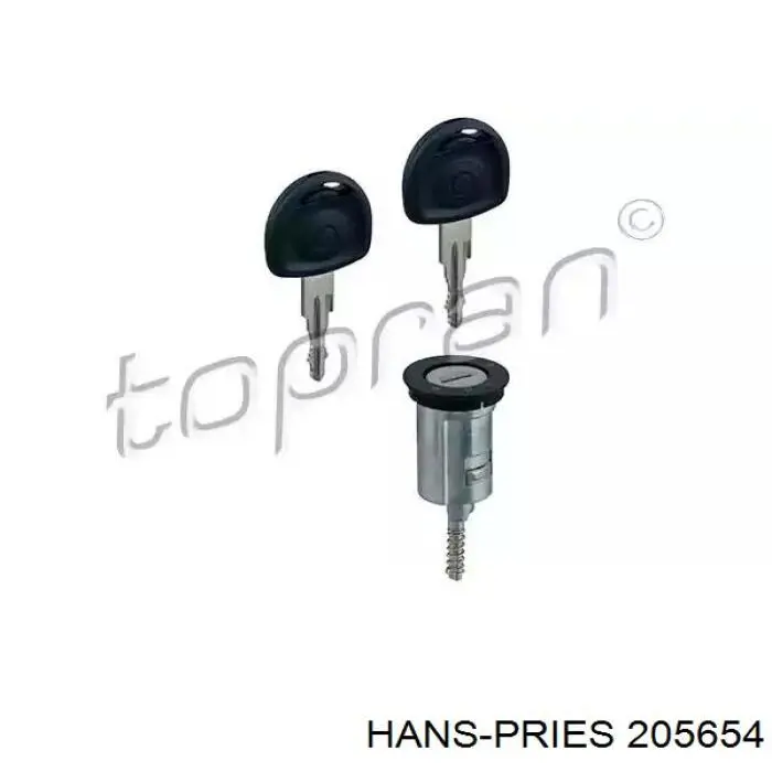 205654 Hans Pries (Topran) Trinco de fecho de ignição