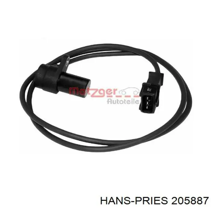 Sensor de posição (de revoluções) de cambota 205887 Hans Pries (Topran)