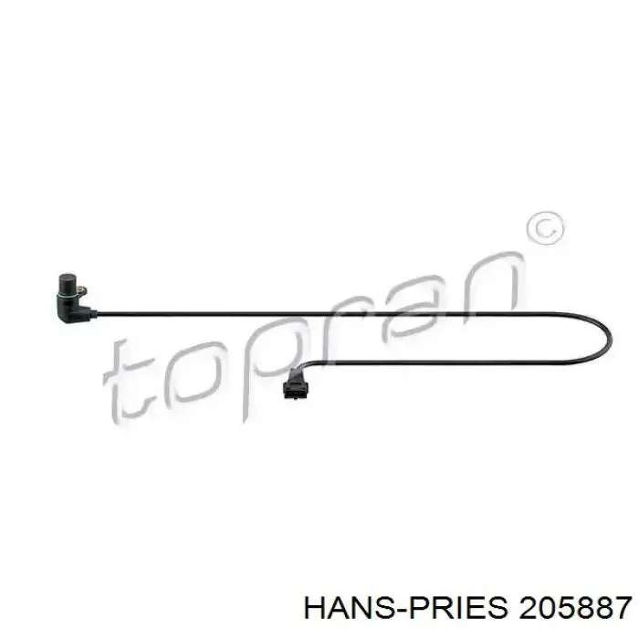 205887 Hans Pries (Topran) Sensor de posição (de revoluções) de cambota