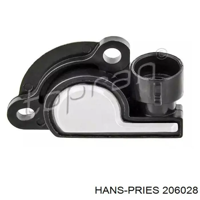 206028 Hans Pries (Topran) Sensor de posição da válvula de borboleta (potenciômetro)