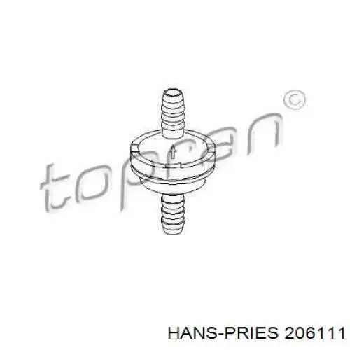 Válvula de impulsionador de vácuo dos freios Hans Pries (Topran) 206111 preço, a partir de 3,50 USD