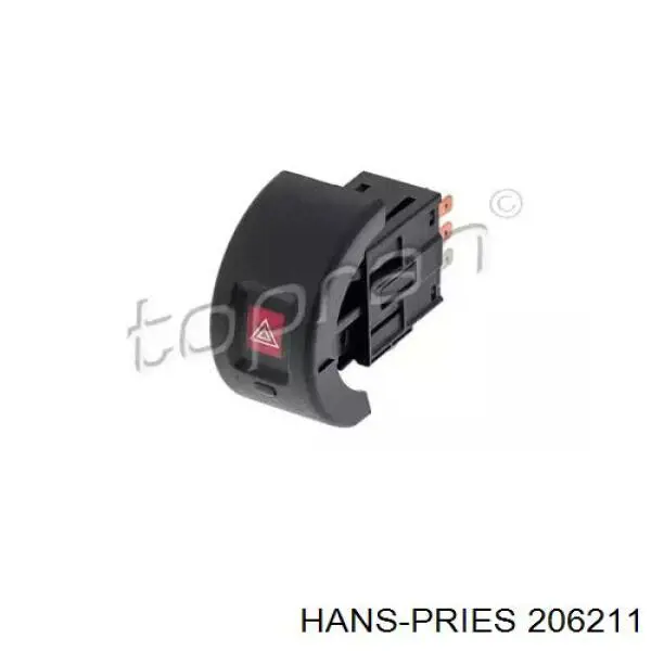 206211 Hans Pries (Topran) Botão de ativação do sinal de emergência