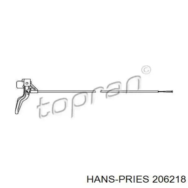 Cabo de abertura da capota Hans Pries (Topran) 206218 preço, a partir de 12,70 USD