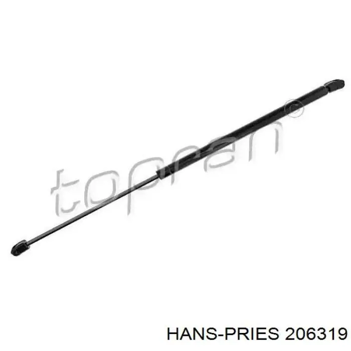 Amortecedor de tampa de porta-malas (de 3ª/5ª porta traseira) Hans Pries (Topran) 206319 preço, a partir de 14,71 USD