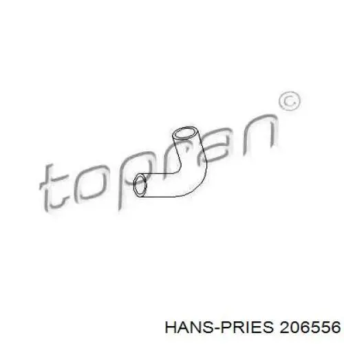 Compre 206556 Hans Pries (Topran) Cano derivado de ventilação de cárter (de separador de óleo)