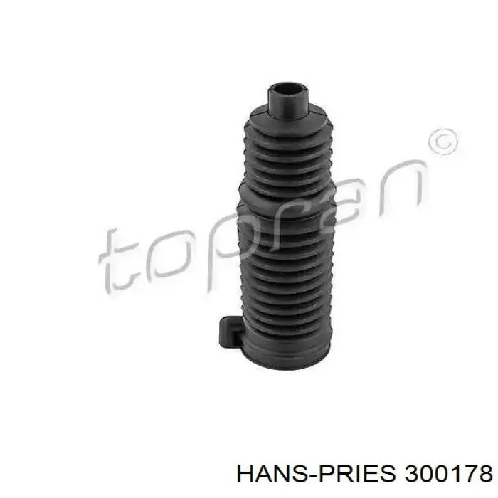 300178 Hans Pries (Topran) Bota de proteção do mecanismo de direção (de cremalheira)