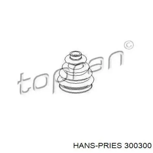 Compre 300300 Hans Pries (Topran) Bota de proteção externa de junta homocinética do semieixo dianteiro