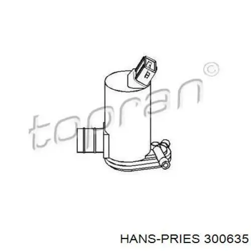 Bomba de motor de fluido para lavador de vidro dianteiro/traseiro Hans Pries (Topran) 300635 preço, a partir de 11,52 USD