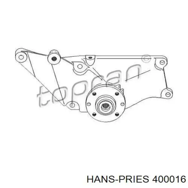400016 Hans Pries (Topran) Reguladora de tensão da correia de transmissão