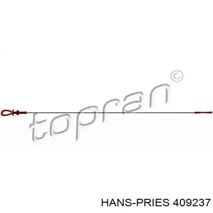 409237 Hans Pries (Topran) Sonda (indicador) do nível de óleo no motor