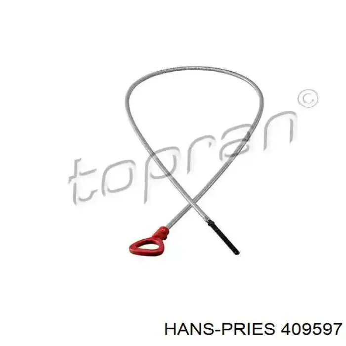 409597 Hans Pries (Topran) Sonda (indicador) do nível de óleo na Caixa Automática de Mudança