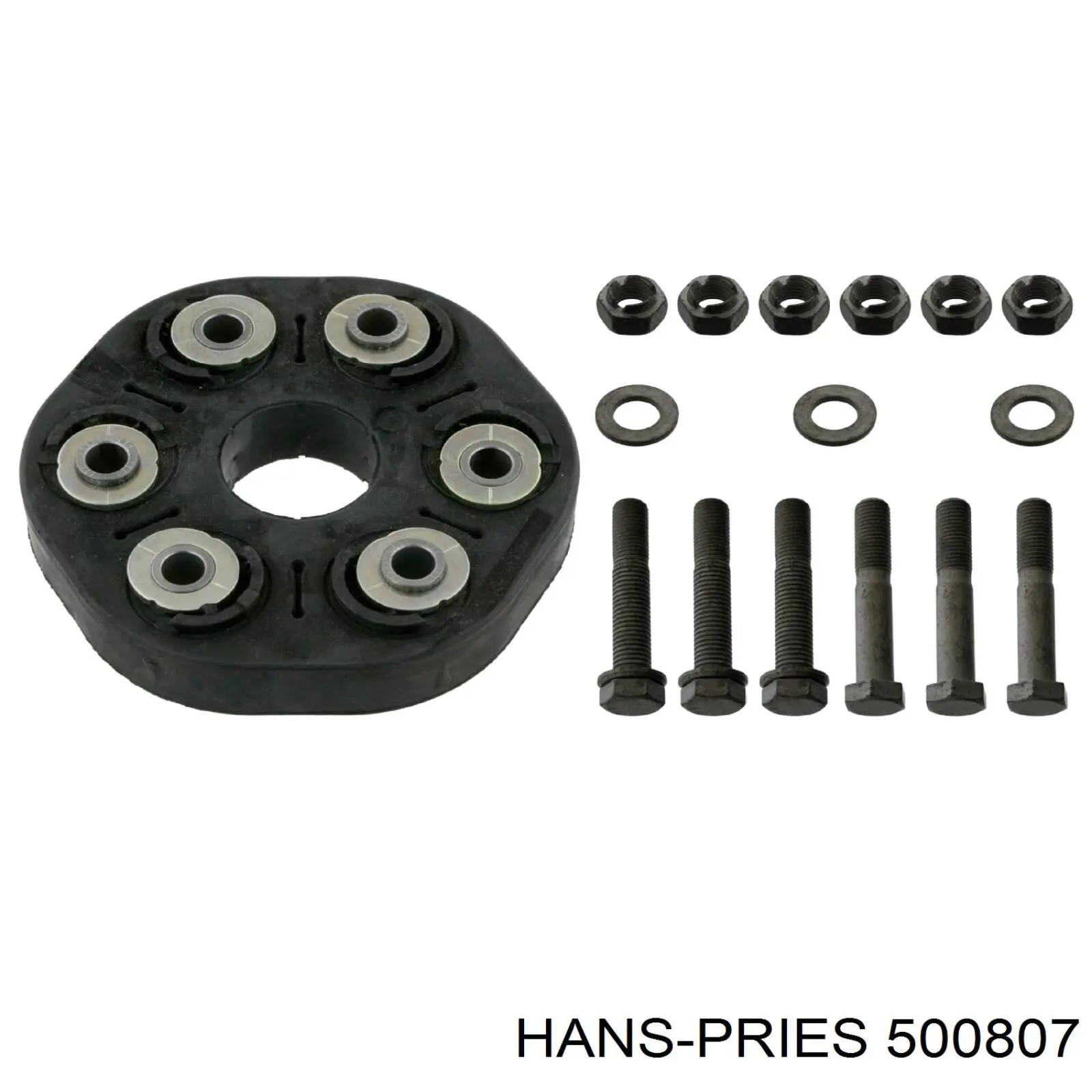 Acoplamento elástico dianteiro do veio de transmissão Hans Pries (Topran) 500807 preço, a partir de 61,61 USD
