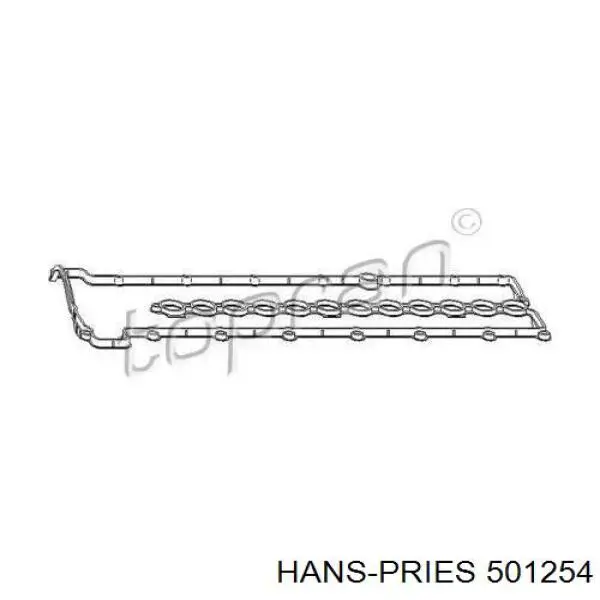501254 Hans Pries (Topran) Vedante de tampa de válvulas de motor