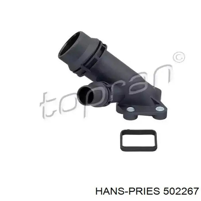 502267 Hans Pries (Topran) Flange do sistema de esfriamento (união em T)
