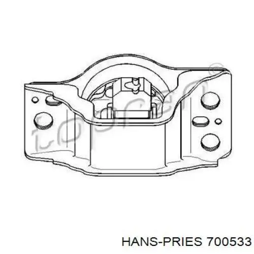 Coxim (suporte) direito de motor Hans Pries (Topran) 700533 preço, a partir de 53,71 USD