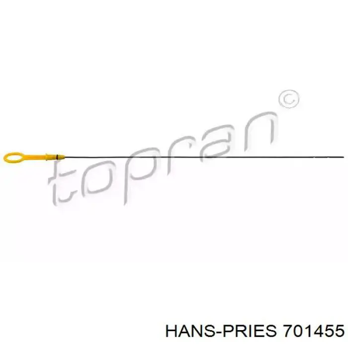 701455 Hans Pries (Topran) Sonda (indicador) do nível de óleo no motor