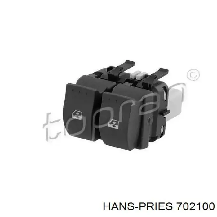 702100 Hans Pries (Topran) Unidade de botões dianteira esquerda de controlo de elevador de vidro