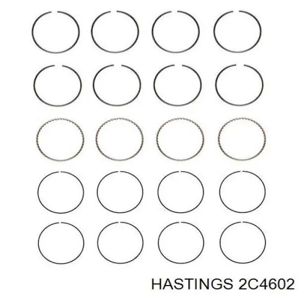 Anéis do pistão para 1 cilindro, STD. Hastings 2C4602 preço, a partir de 15,41 USD