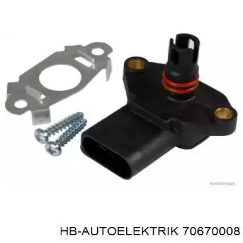 70670008 HB Autoelektrik Sensor de pressão no coletor de admissão, MAP