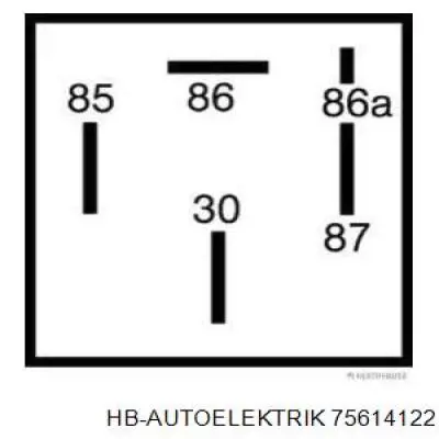 Relê de bomba de gasolina elétrica HB Autoelektrik 75614122 preço, a partir de 13,73 USD