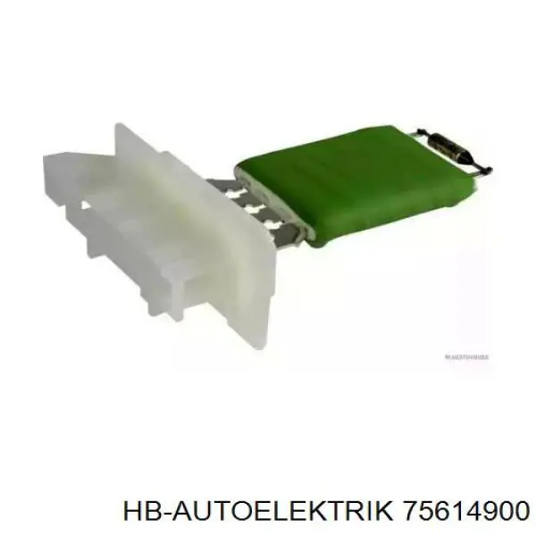 Resistor (resistência) de ventilador de forno (de aquecedor de salão) HB Autoelektrik 75614900 preço, a partir de 20,65 USD
