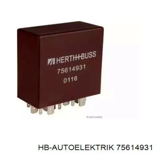 75614931 HB Autoelektrik Relê de controlo de limpador pára-brisas