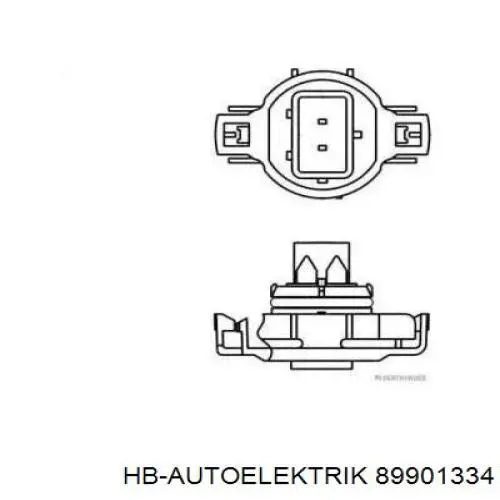 89901334 HB Autoelektrik Lâmpada das luzes de nevoeiro