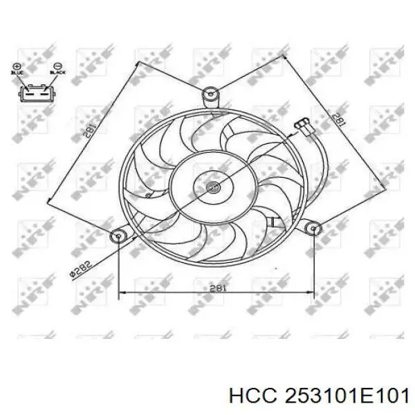 Compre 253101E101 Hyundai/Kia Radiador de esfriamento de motor