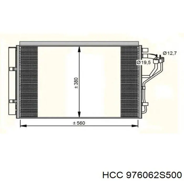Radiador de aparelho de ar condicionado 606HN2041 TYC